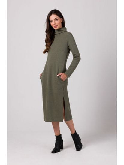 BeWear Női pulóver ruha Kyres B274 khaki