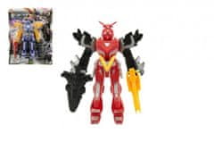Teddies Transformer harcos/robot figura műanyag 15cm - vegyes színekben