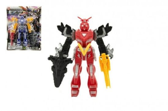 Teddies Transformer harcos/robot figura műanyag 15cm - vegyes színekben