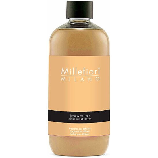 Millefiori Milano Diffúzor utántöltő Natural Lime és vetiver 500 ml