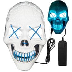 Verk Scary Glowing Mask Skull White-Orange