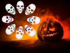 Verk Scary Glowing Mask Skull White-Orange