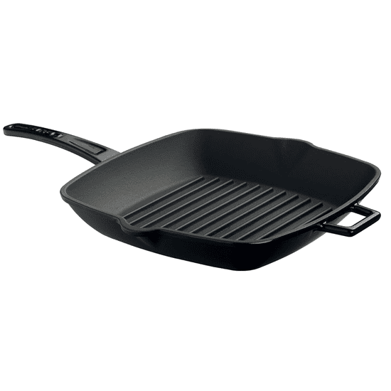 Lava Öntöttvas grill serpenyő, fekete 26 x 26 cm