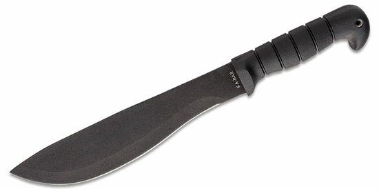 KA-BAR® KB-1248 CUTLASS machete 27,8 cm, teljesen fekete, Kraton G, Cordura hüvely + bőr