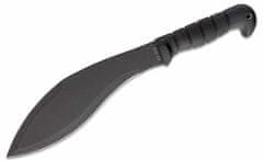 KA-BAR® KB-1249 KUKRI MACHETE machete 29,9 cm, teljesen fekete, Kraton, Cordura tok + bőr