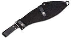 KA-BAR® KB-1249 KUKRI MACHETE machete 29,9 cm, teljesen fekete, Kraton, Cordura tok + bőr