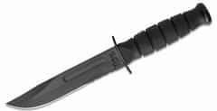 KA-BAR® KB-1257 RÖVID FEKETE taktikai kés 13,3 cm, teljesen fekete, Kraton, bőrtok