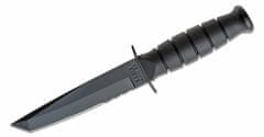 KA-BAR® KB-5055 SHORT TANTO BLACK harci kés 13,3 cm, teljesen fekete, Kraton, műanyag tok