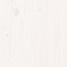 Vidaxl fehér tömör fenyőfa kerti lábzsámoly 62 x 30 x 32 cm 844894