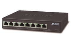 Planet GSD-805v2 switch 10/100/1000 (8x 1000Base-T), VLAN, IEEE 802.3az, ESD+EFT, belső tápellátás, ventilátor nélküli