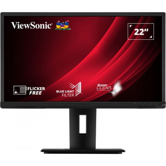Viewsonic VG2240 Monitor 22inch 1920x1080 VA 60Hz 5ms Fekete