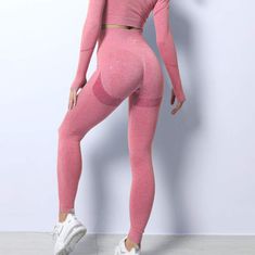CoZy Diore varrat nélküli női leggings - Rózsaszín, S