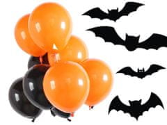 Verk Halloween lufi fekete és narancssárga 20 db