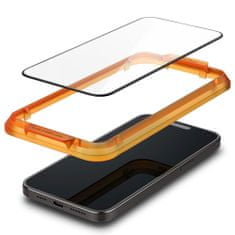 Spigen Glas.Tr Full Cover 2x üvegfólia iPhone 15 Pro Max, fekete