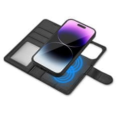 Tech-protect Wallet MagSafe könyv tok iPhone 15, fekete