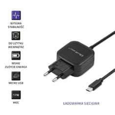 Qoltec hálózati töltő 17W | 5V | 3.4A | USB + Micro USB