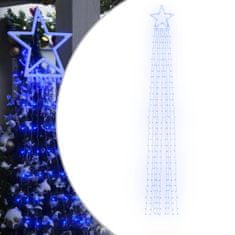 Greatstore kék 320 LED-es karácsonyfafüzér 375 cm