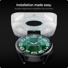 TKG Spigen EZ FIT GLAS.tR - okosóra üvegfólia - Samsung Galaxy Watch 6 Classic (47mm) okosórához (2db) + felhelyezést segítő