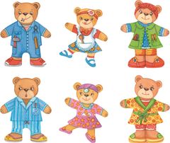 Goki Dress Up Bear Family 36 darab
