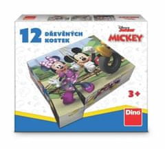DINO Fa Mickey egér licenckocka - 12 kocka