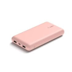 Belkin BOOST CHARGE USB-C PowerBank, 20000mAh, 15W, rózsaszín, rózsaszín