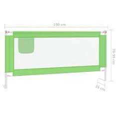 Vidaxl zöld szövet biztonsági leesésgátló 190 x 25 cm 10196