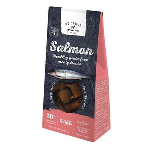 GO NATIVE Essentials Salmon 100g alacsony kalóriatartalmú jutalomfalat kutyáknak 30% lazaccal