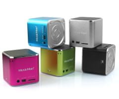 Technaxx Mini MusicMan hordozható Bluetooth hangszóró, 600 mAh akkumulátor, rózsaszín (BTX2)