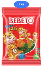 Bebeto  zselés cukorka Funny Bears 80g (2 db)