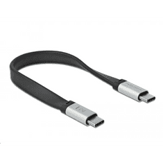 DELOCK USB 3.2 Gen 2 FPC lapos kábel USB Type-C - USB Type-C 22 cm PD 3 A E-Marker (85926) (delock-85926)