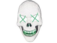 Verk Scary Glowing Mask Skull White Green
