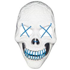 Verk Scary Glowing Mask Skull White Blue