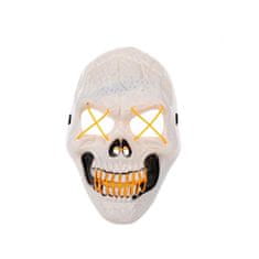 Verk Scary Glowing Mask Skull White Yellow
