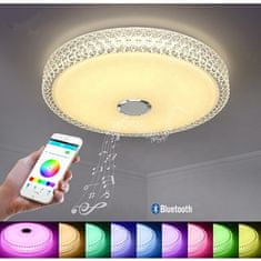 BOBODEAL Smart Lamp - Intelligens RGBW mennyezeti lámpa Bluetooth hangszóróval, 3000-6500K