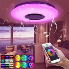 BOBODEAL  Smart Lamp - Intelligens RGBW mennyezeti UFO lámpa Bluetooth hangszóróval, 3000-6500K 