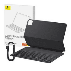 BASEUS Brilliance pad Air4/5 10.9" /Pad Pro11" mágneses billentyűzettok fekete (P40112602111-03) (P40112602111-03)