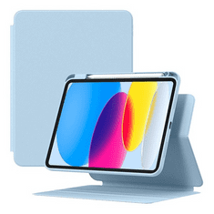BASEUS Apple iPad 10.9 (2022), mappa tok, Smart Case, mágneses rögzítés, Apple Pencil tartóval, Minimalist, világoskék (RS140799)