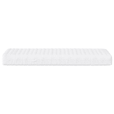 világosszürke szövet kanapéágy matraccal 90x200 cm