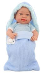 Lamps Kisfiú baba szilárd testtel, pólyával, ajándékdobozban