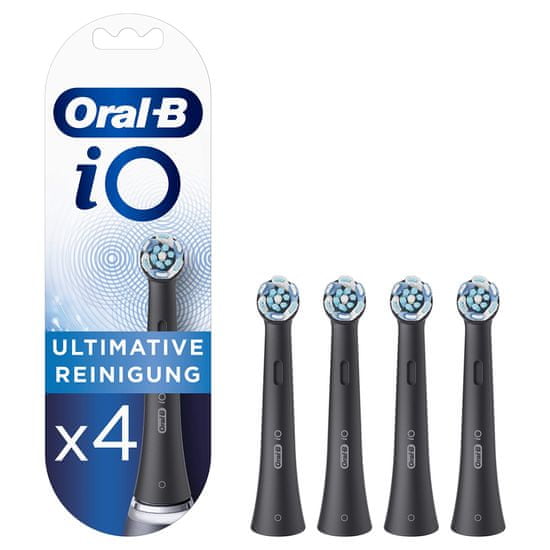 BRAUN Oral-B iO Ultimate Reiningung cserélhető fejek, 4 darab, fekete
