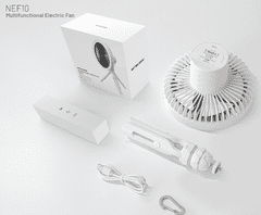 Nitecore NEF10 White multifunkcionális elektromos ventilátor - LED lámpa, power bank, fehér