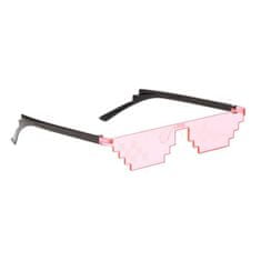 Northix Egyedi napszemüveg - 8 bit pixel - rózsaszín 