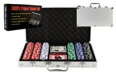 Teddies Póker készlet 300db + kártyák + kockák alumínium tokban
