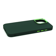 Haffner Apple iPhone 15 Pro Max szilikon hátlap - Frame - zöld (PT-6826)
