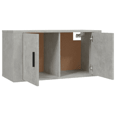 Vidaxl 2-részes betonszürke szerelt fa TV-szekrényszett (3188410)