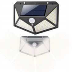 MG L10720 napelemes lampa 100 LED, fekete