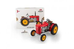 KOVAP Traktor Zetor 25A piros a kulcson fém 15cm 1:25 dobozban