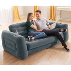 Intex sötétszürke kihúzható fotel 203 x 231 x 66 cm 92573