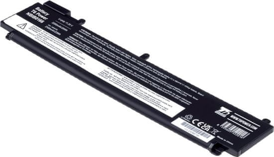 T6 power Akkumulátor Lenovo laptophoz, cikkszám: SB10F46461, Li-Poly, 11,25 V, 2200 mAh (25 Wh), fekete
