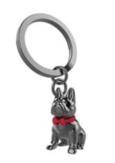 MTM kulcstartó - Bulldog piros nyakörvvel